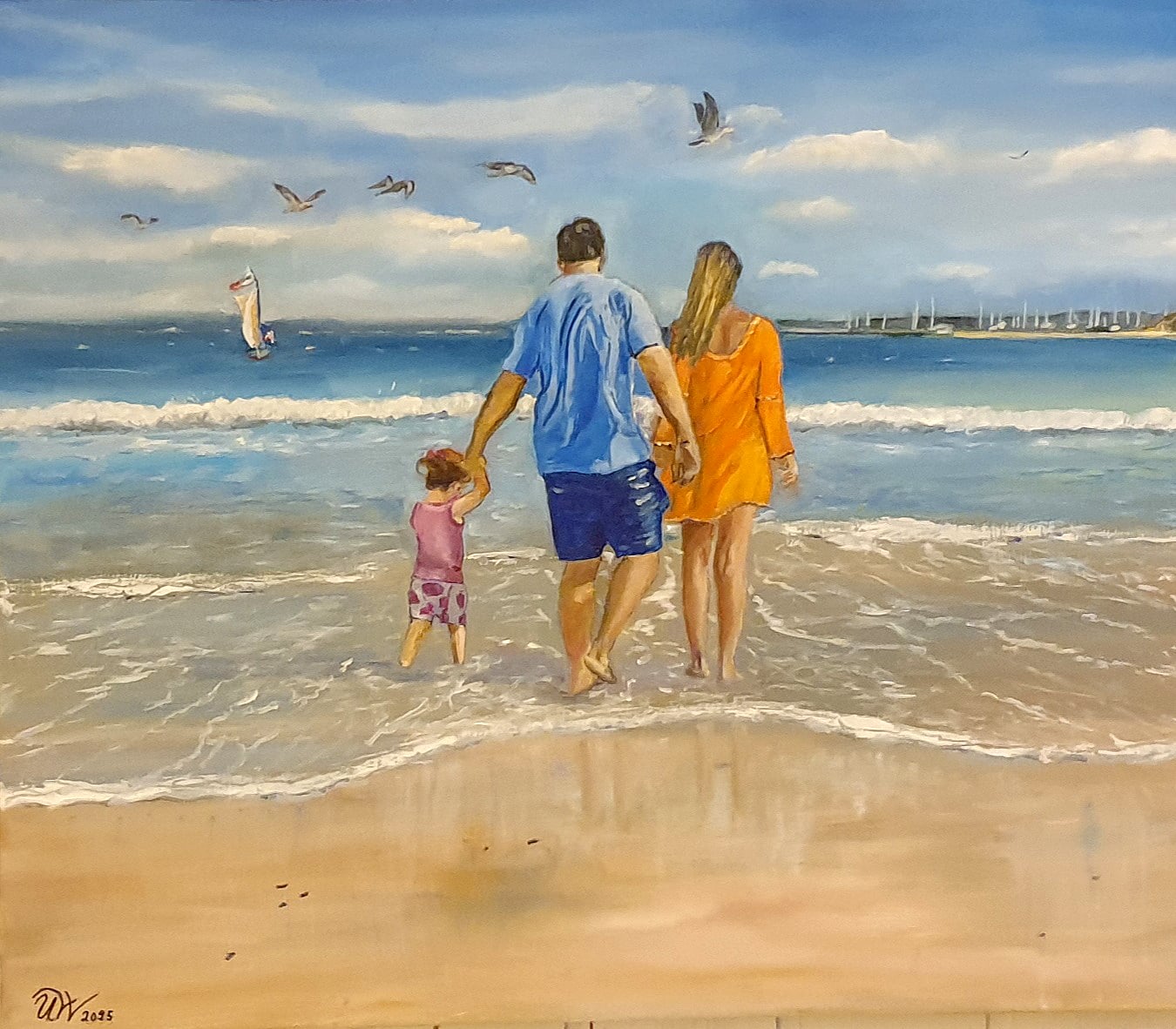 Una Winther
Jeg er billedkunstner, naturalistisk med et strøg af abstrakt, og maler gerne billeder, hvor strand , hav og bølger indgår, men også med mennesker ind i mellem.
Jeg havde min første udstilling i Rigshospitalets hal da jeg var 16 år med kulkridtstegninger. Har altid været aktiv med det at tegne og male, og deltaget i en del aftenskole kurser til start og derudover kurser hos mere erfarne kunstnere og dernæst udstillet på biblioteker, i lægepraksis, kirker og firmaer og hjemme i haven. Senere udstillet på kunstmesser som Art nordic og Kvinder og Kunst, og i 2011 startede jeg med at være med som gæstekunstner til "Kunst på Molen" i Hornbæk og blev senere medlem af Hornbæk kunstnerne.
Jeg bor i Hornbæk. Jeg er ud af en kreativ familie og det at tegne, male og fordybe mig elsker jeg. For øjeblikket er jeg mest fascineret af at male hav og bølger med olie.